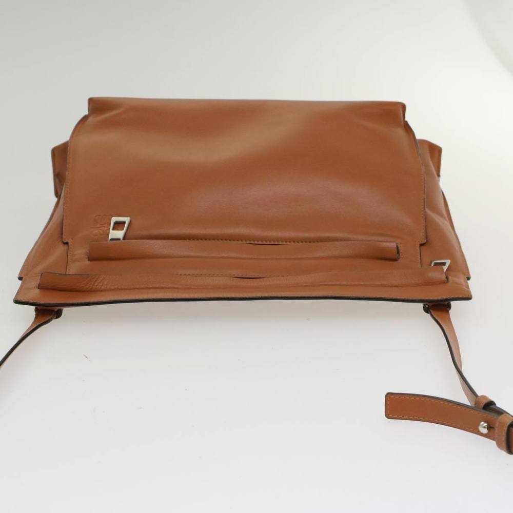 LOEWE Shoulder Bag Leather Brown Auth hk848 - Picture 6 of 16